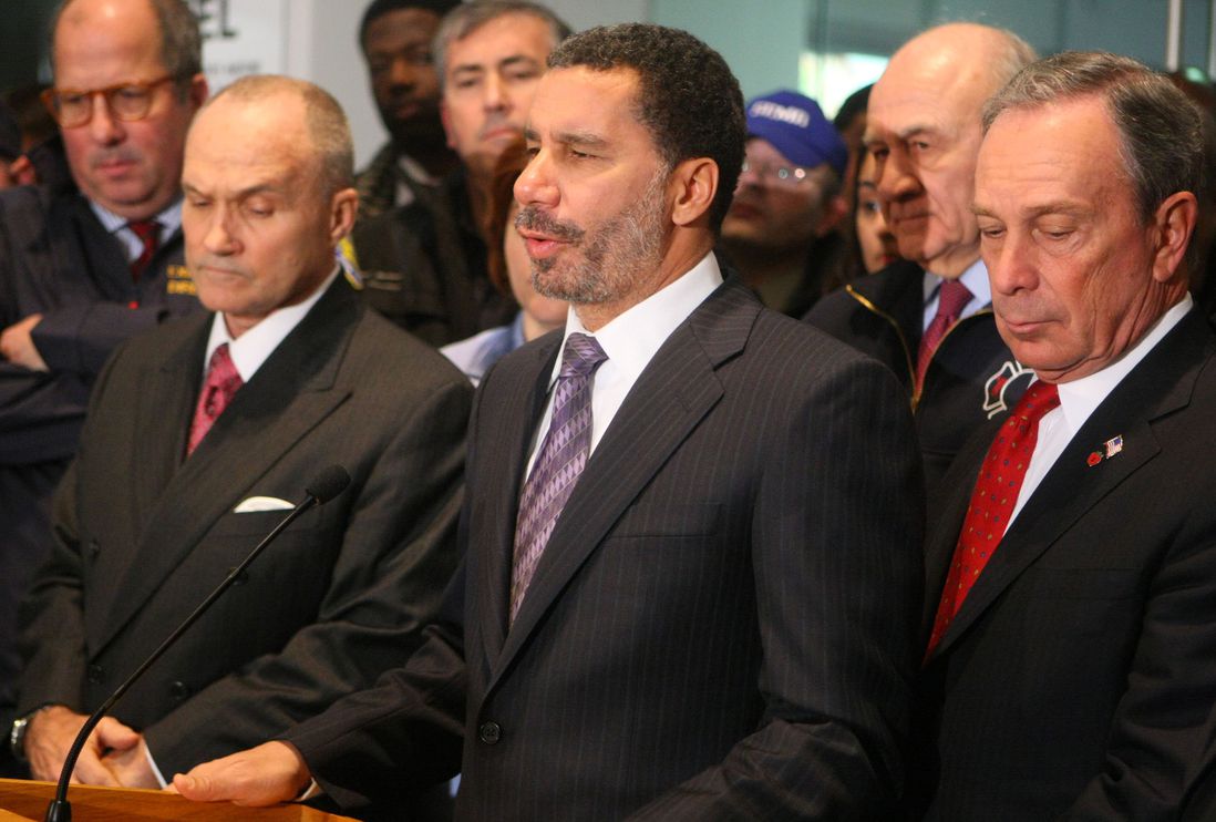 Governor Paterson addressed the media (Getty Images)